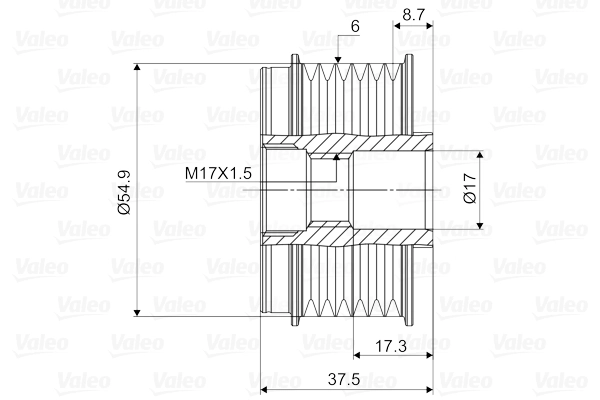 Alternator Freewheel Clutch VALEO NEW SPARE PART 588087