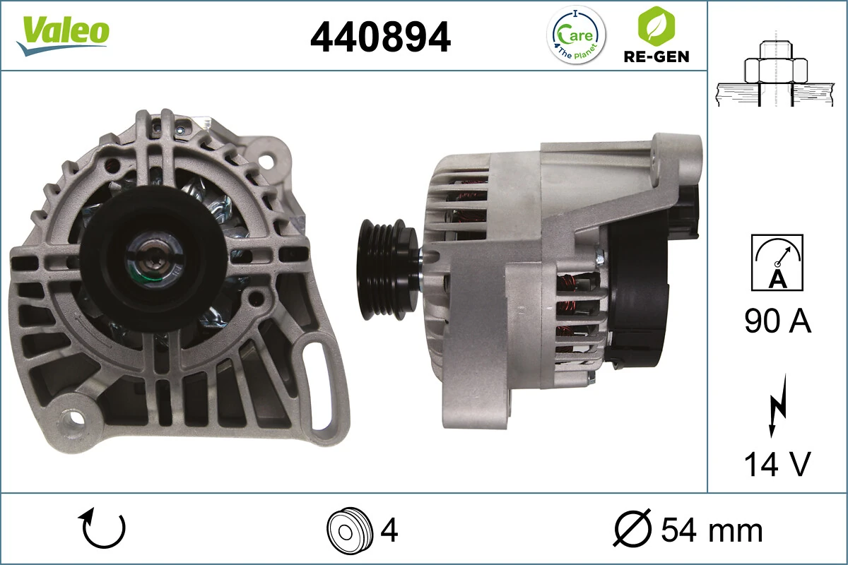 Alternator VALEO RE-GEN REMANUFACTURED 440894