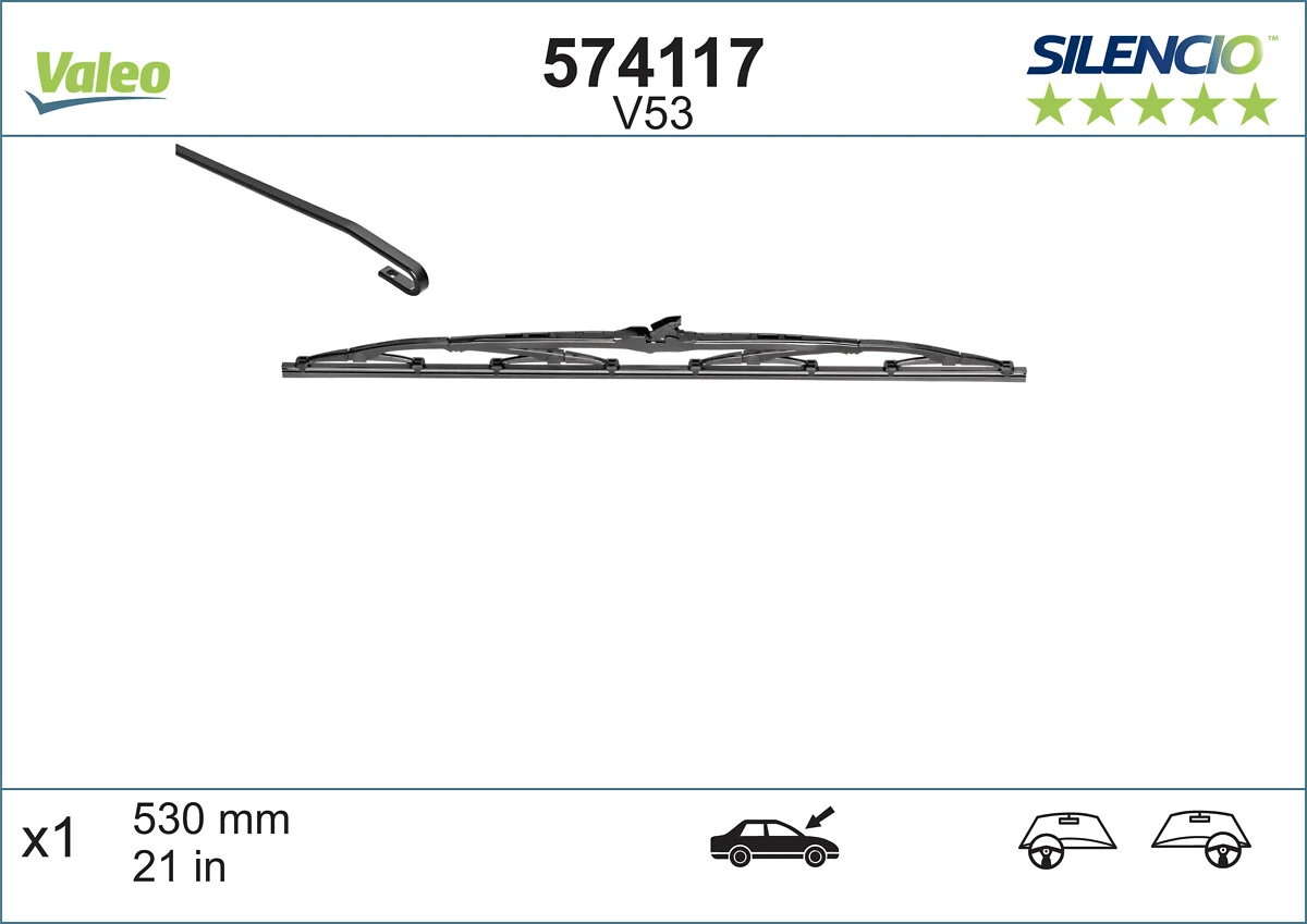 Wiper Blade SILENCIO CONVENTIONAL SINGLE 574117