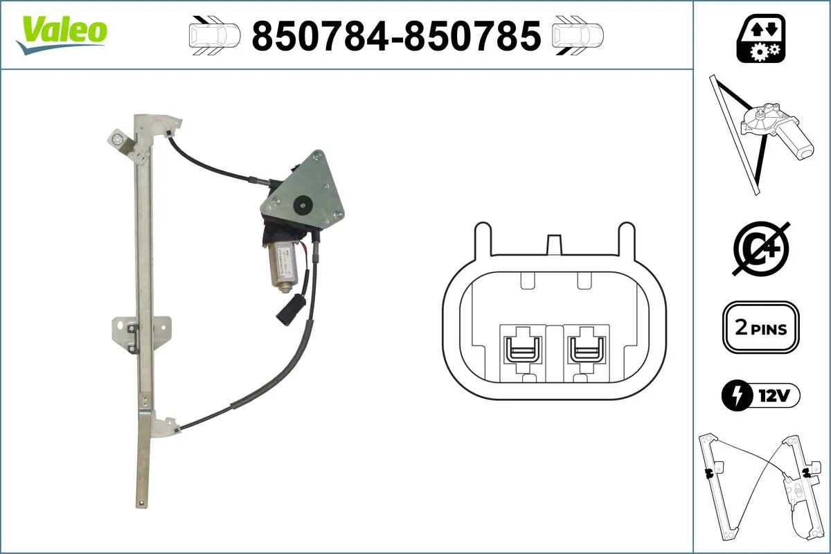 VALEO 850784 Window Regulator