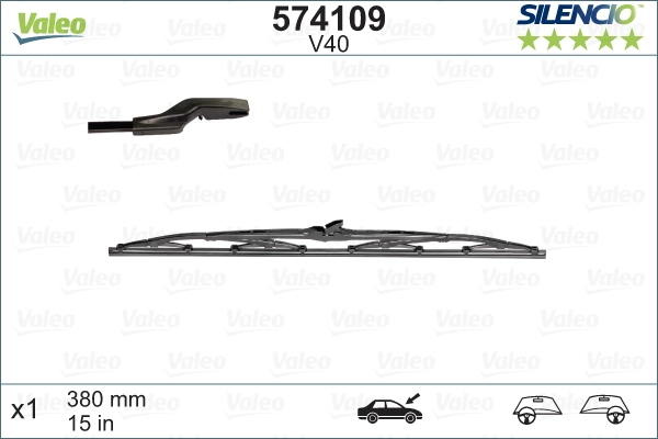 Wiper Blade SILENCIO CONVENTIONAL SINGLE 574109