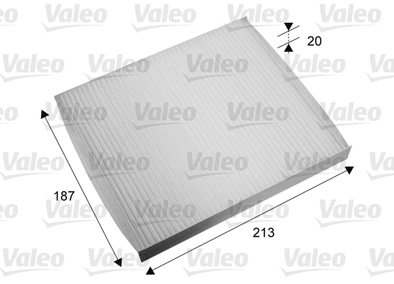 Filter, cabin air VALEO ESSENTIAL 715668