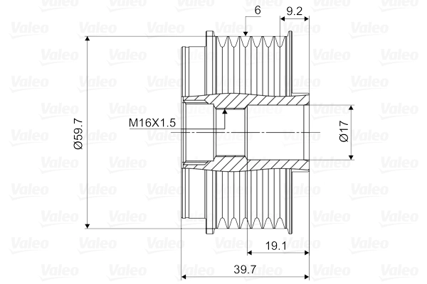 Alternator Freewheel Clutch VALEO NEW SPARE PART 588021