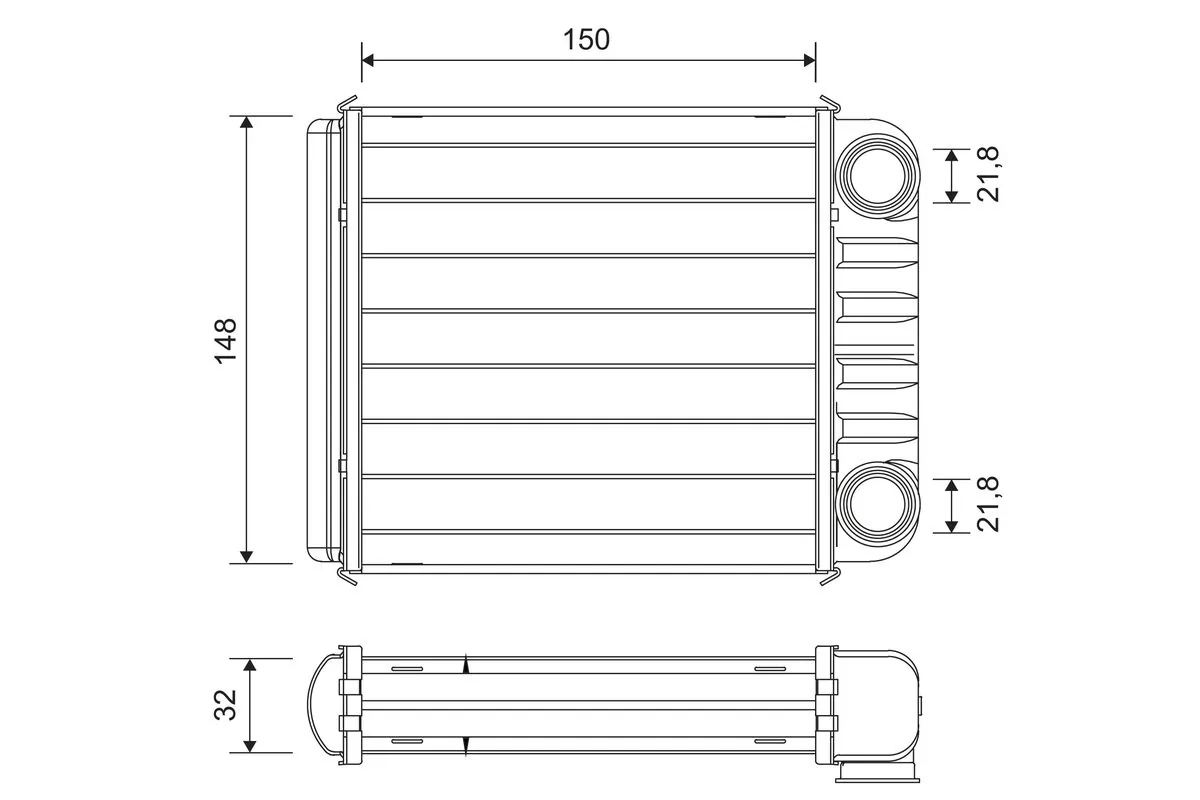 Heat Exchanger, interior heating 811650