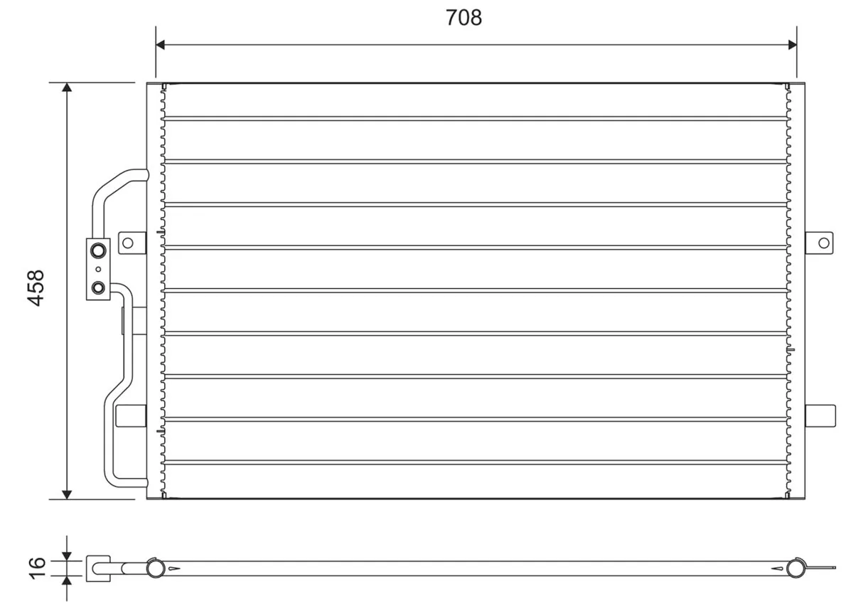 Condenser, air conditioning 812710