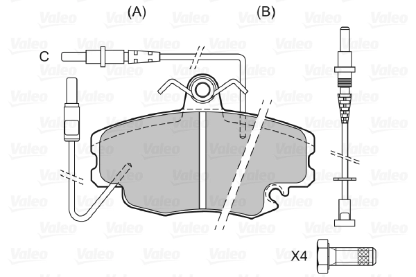 Brake Pad Set, disc brake 598002