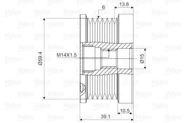 Alternator Freewheel Clutch VALEO NEW SPARE PART 588076