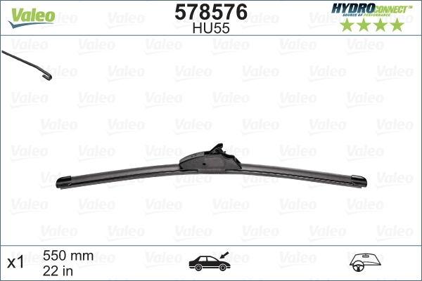Wiper Blade HYDROCONNECT UPGRADE 578576