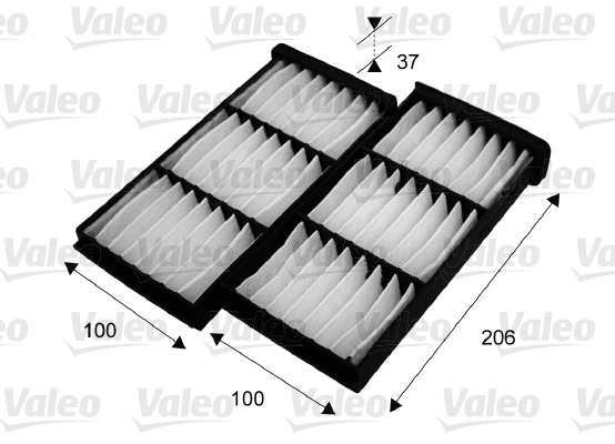 Filter, cabin air VALEO ESSENTIAL 715545