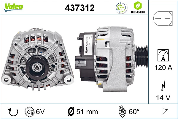VALEO 437312 Alternator