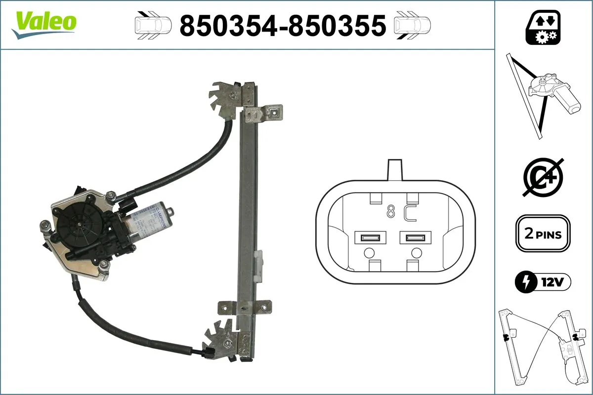 VALEO 850354 Window Regulator