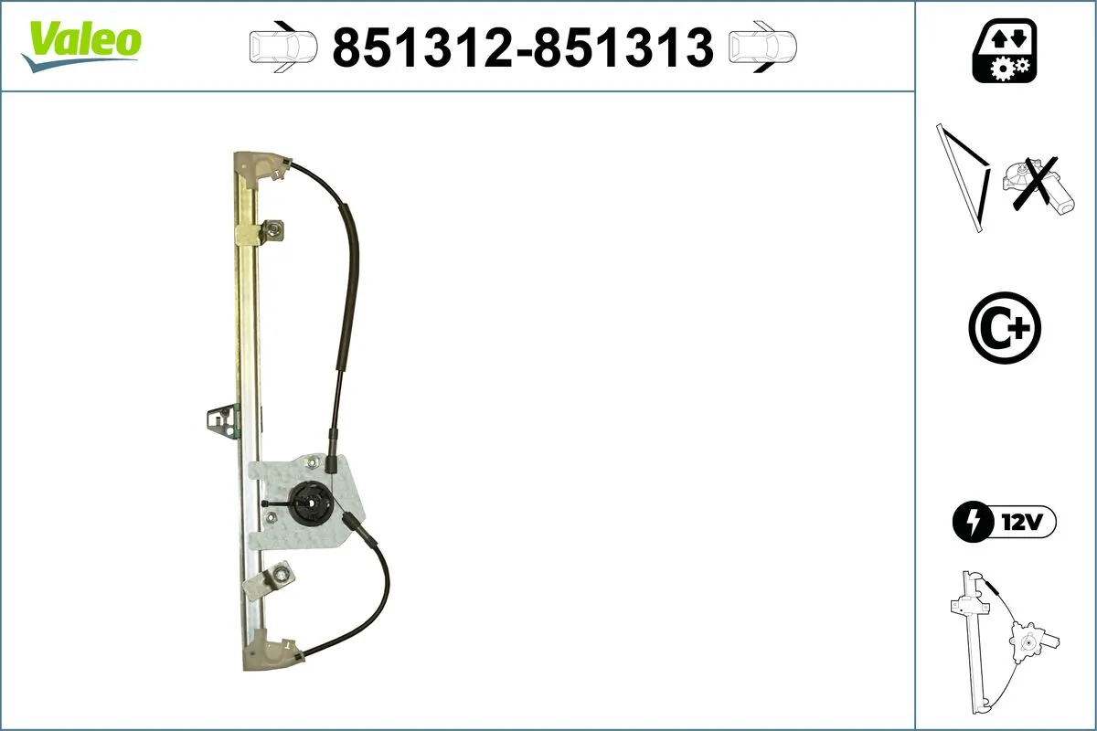 VALEO 851312 Window Regulator