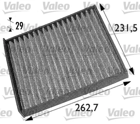 Filter, cabin air VALEO PROTECT 698708