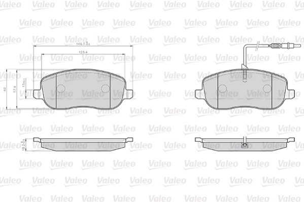 Brake Pad Set, disc brake OPTIPACK for LCV 872261