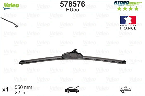 Wiper Blade HYDROCONNECT UPGRADE 578576