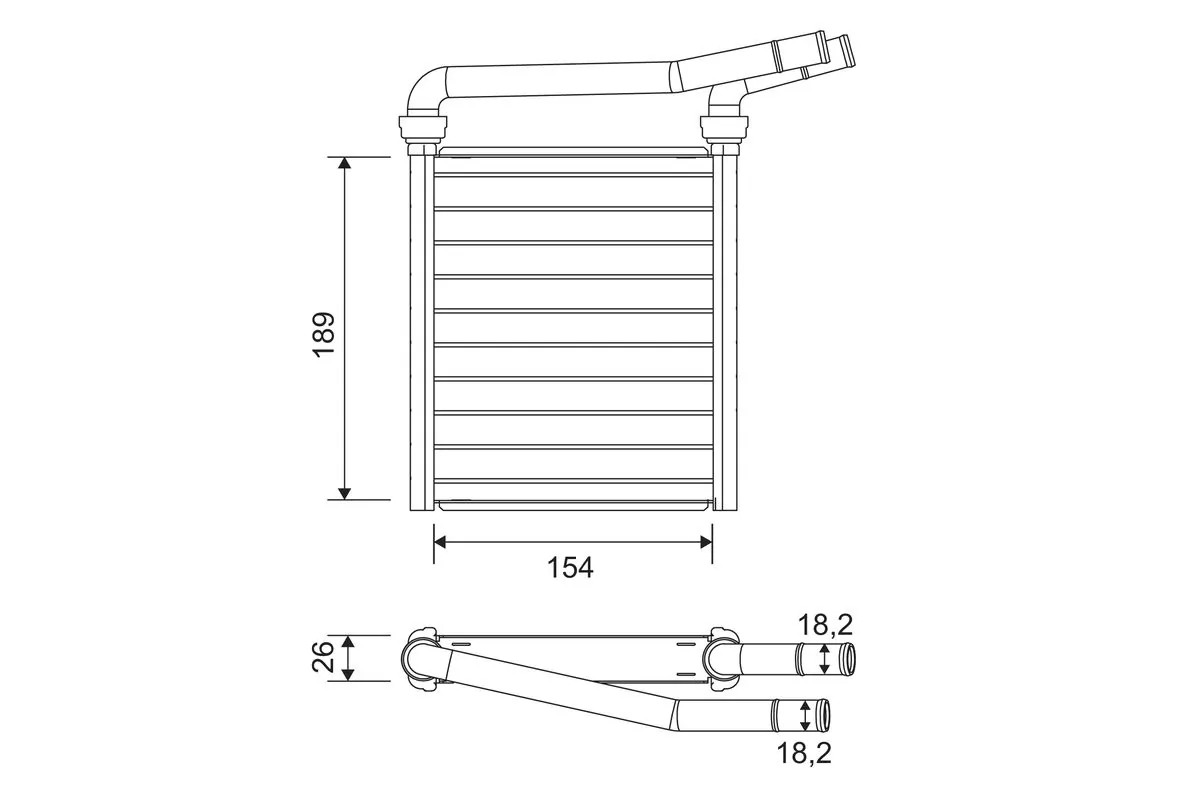 Heat Exchanger, interior heating 811626