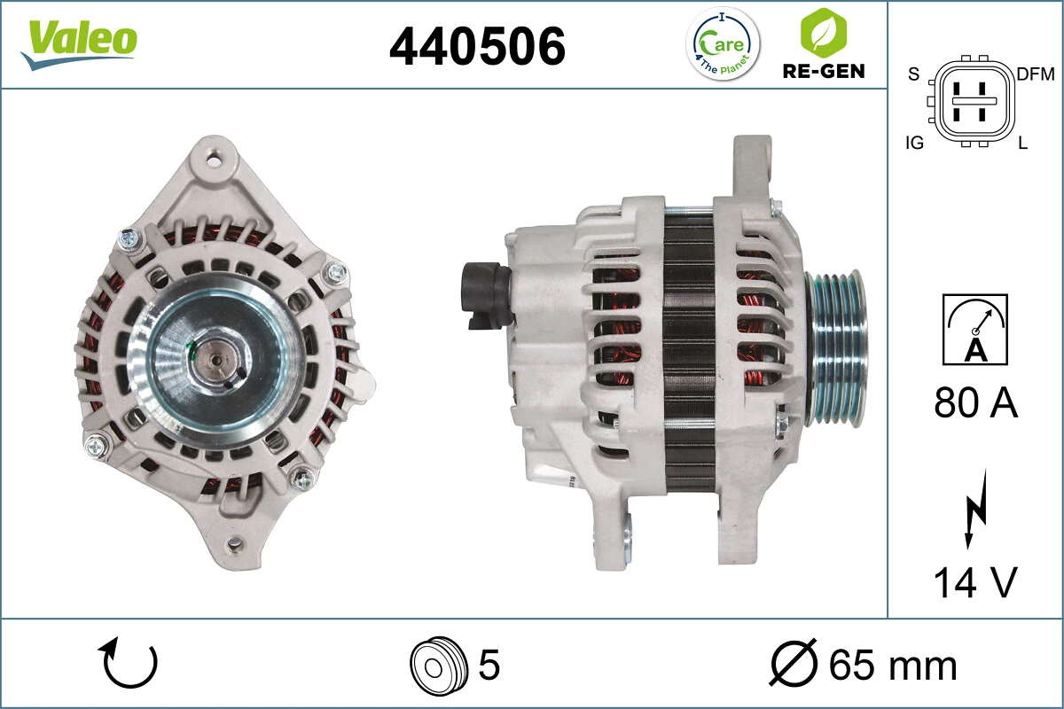 المولد VALEO RE-GEN REMANUFACTURED 440506