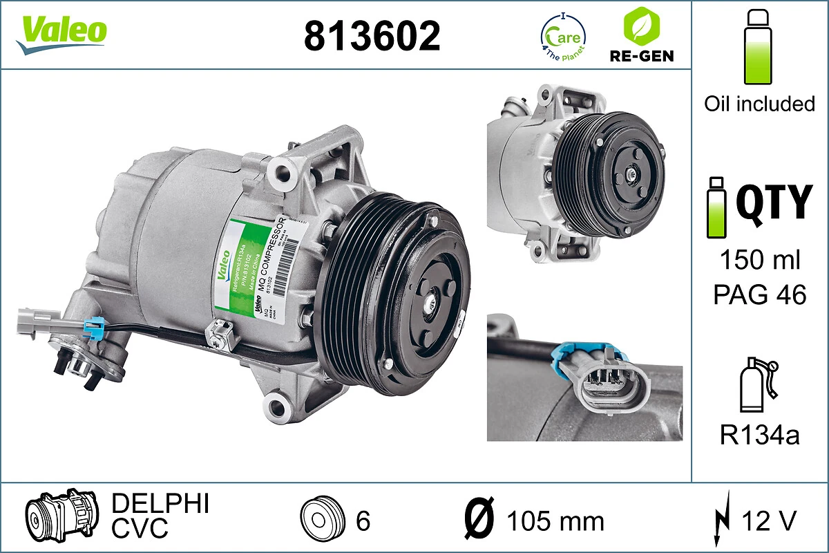VALEO 813602 Compressor, air conditioning