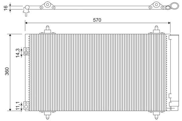 Condenser, air conditioning 818171