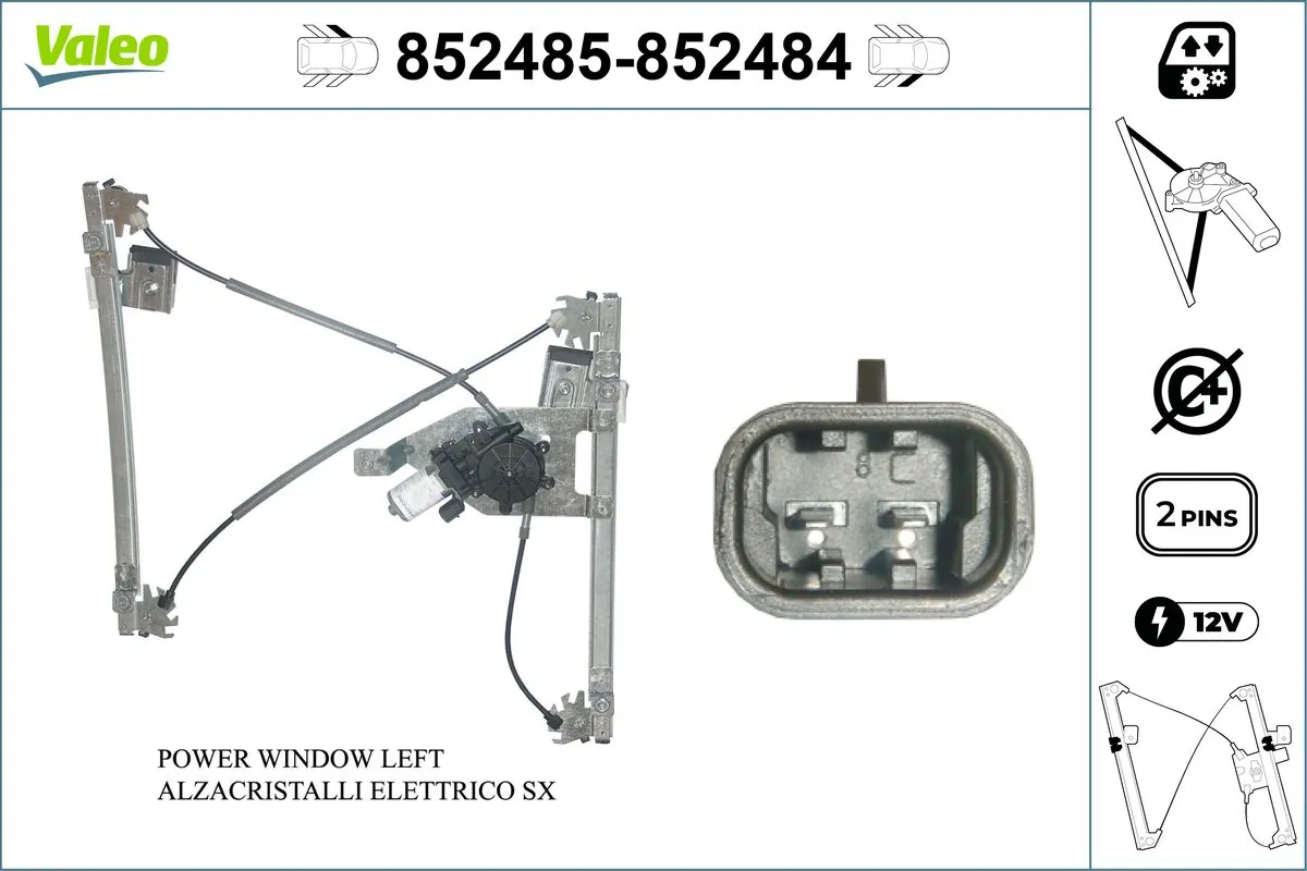VALEO 852485 Window Regulator