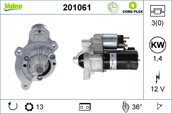 VALEO 201061 Starter