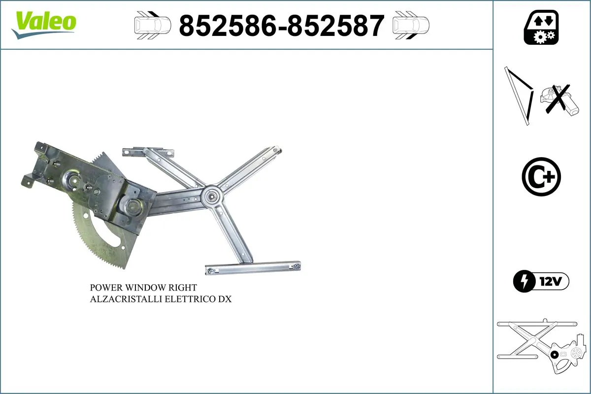 VALEO 852586 Window Regulator