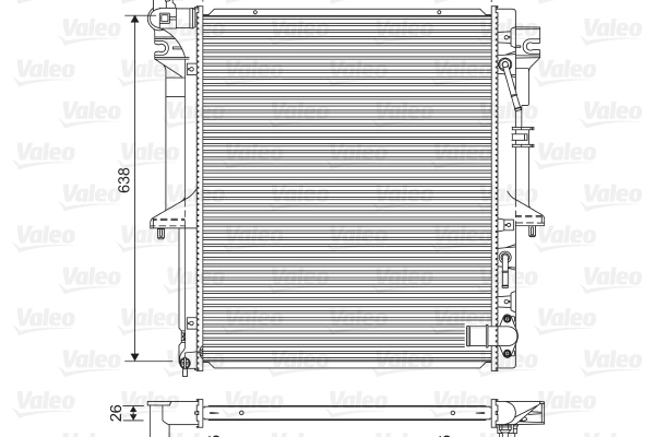 Radiator, engine cooling 701585