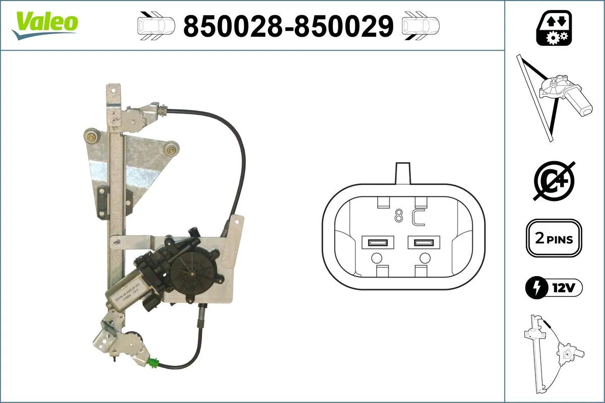 VALEO 850028 Window Regulator