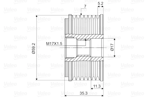 Alternator Freewheel Clutch VALEO NEW SPARE PART 588088