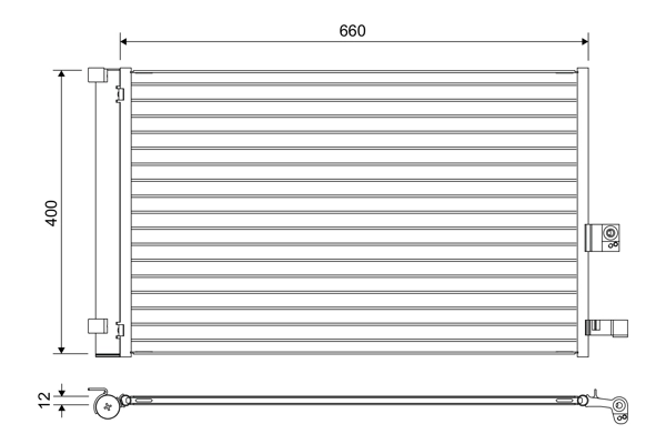 Condenser, air conditioning 822665