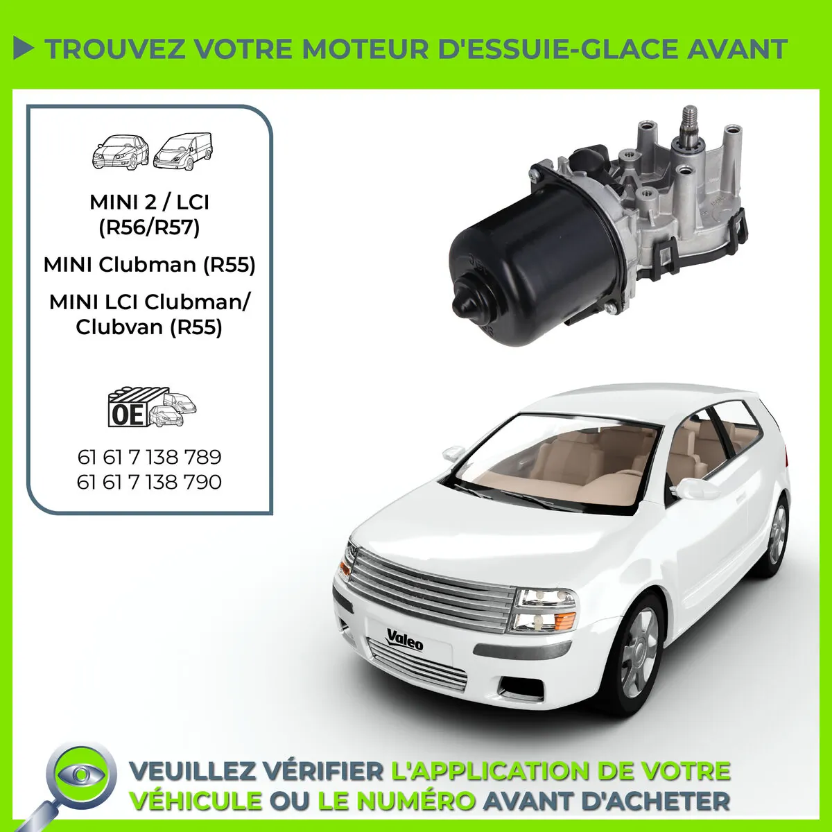 VALEO 582712 Wiper Motor