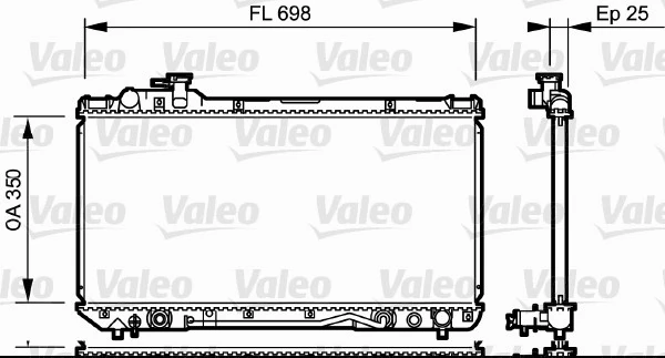 Radiator, engine cooling 734172
