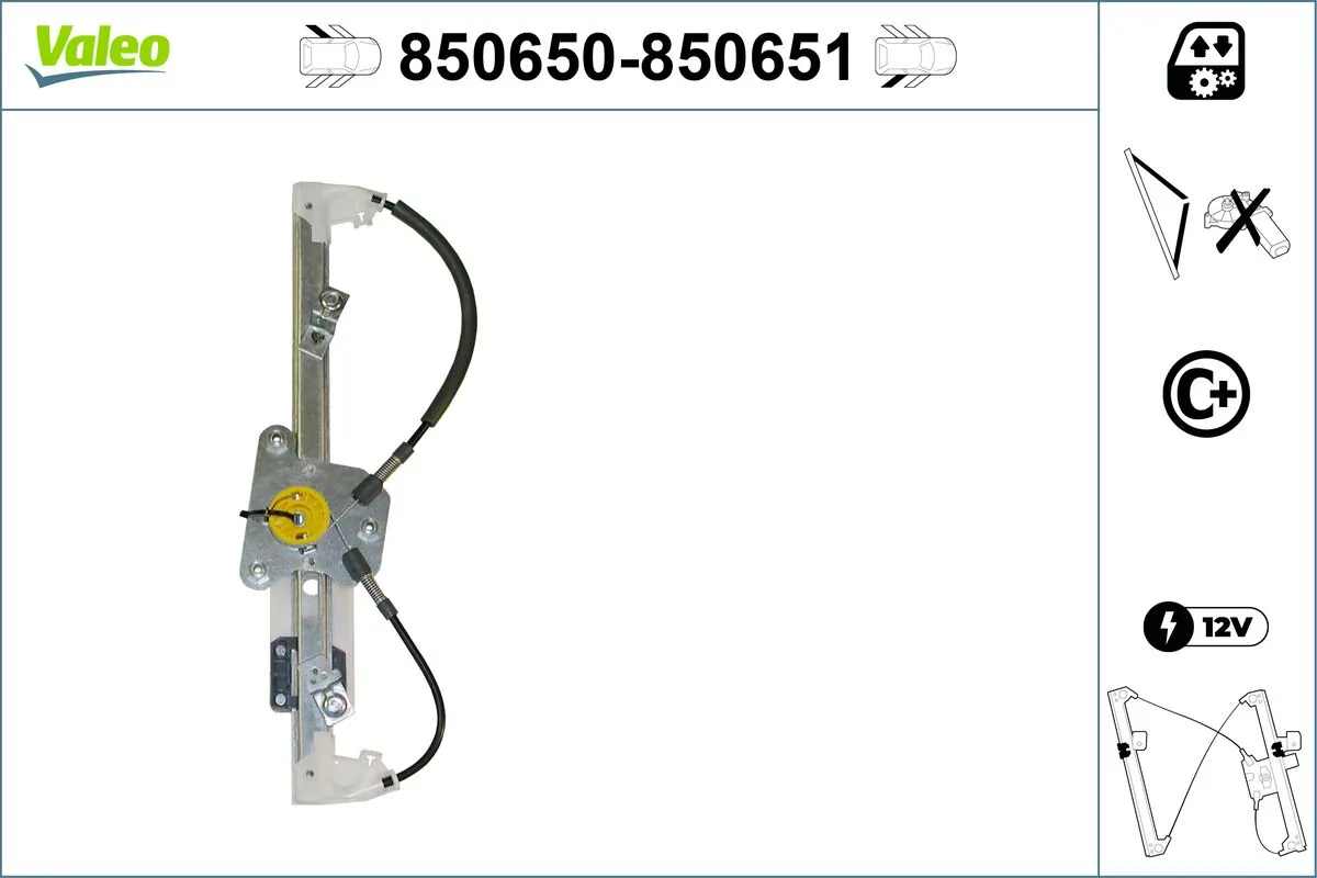 VALEO 850650 Window Regulator