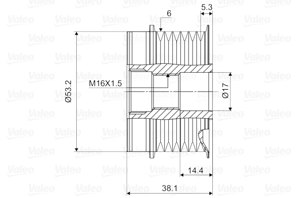 Alternator Freewheel Clutch VALEO NEW SPARE PART 588106