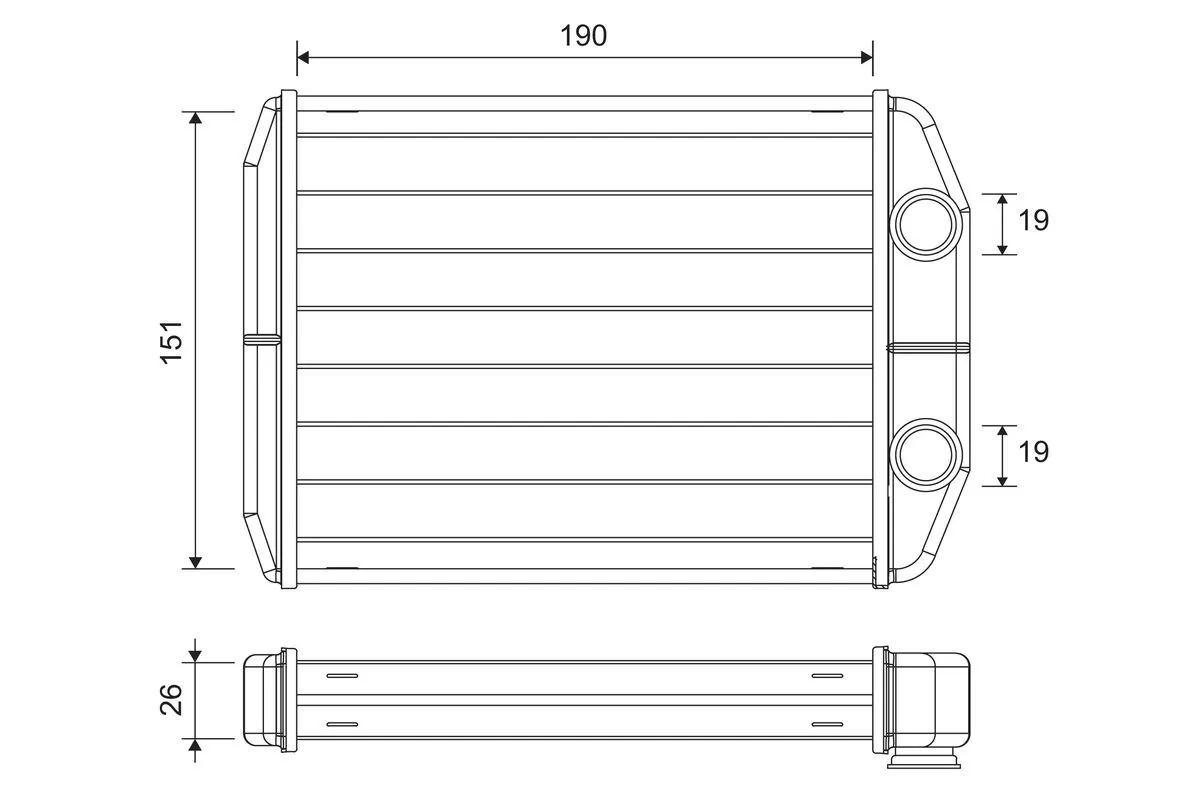 Heat Exchanger, interior heating 811622