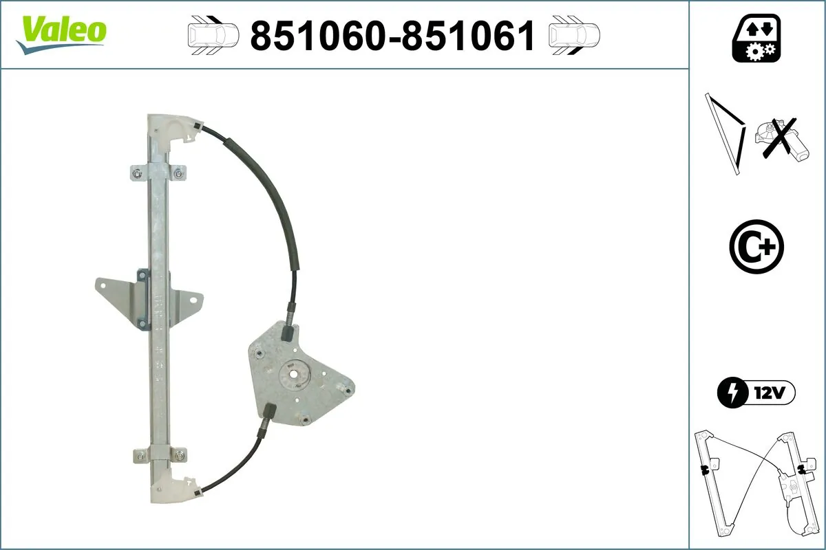 VALEO 851060 Window Regulator