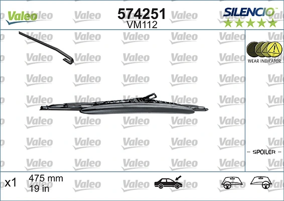 Wiper Blade SILENCIO CONVENTIONAL SINGLE 574251