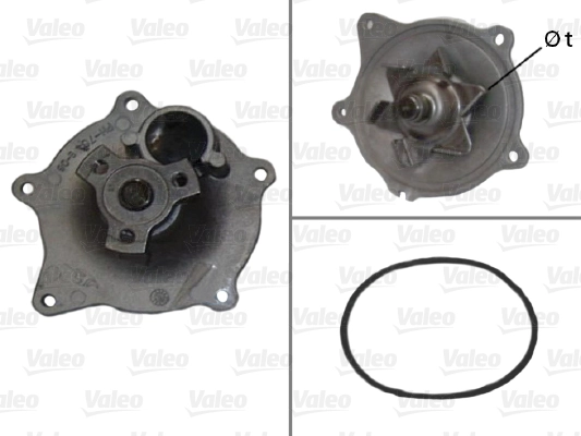Water Pump, engine cooling 506454