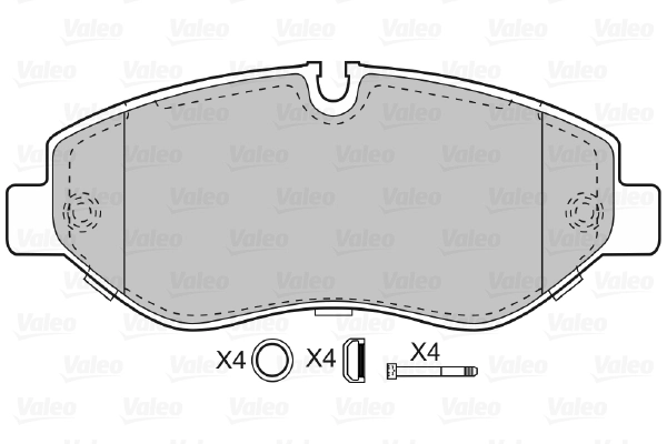 Brake Pad Set, disc brake 598882