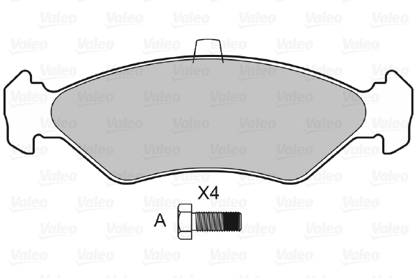 Brake Pad Set, disc brake 598043