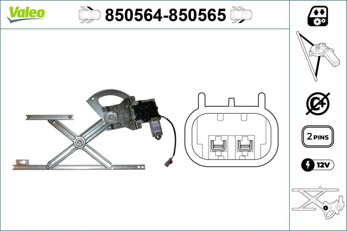 VALEO 850564 Window Regulator
