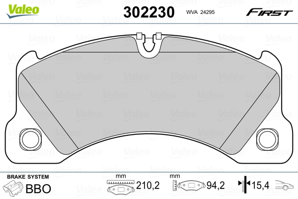 Brake Pad Set, disc brake FIRST 302230
