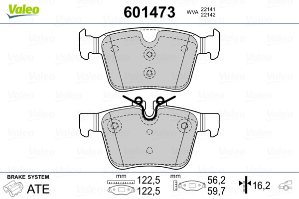 Brake Pad Set, disc brake 601473