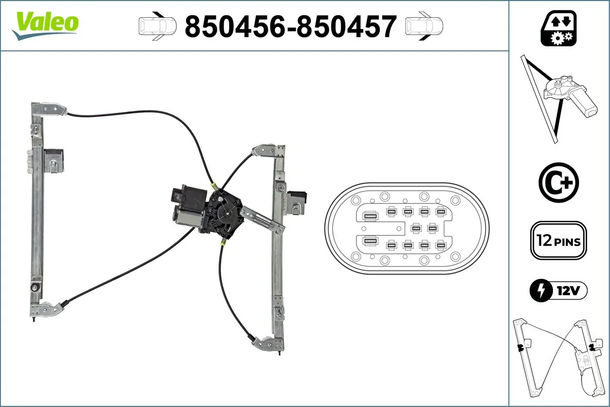 VALEO 850456 Window Regulator