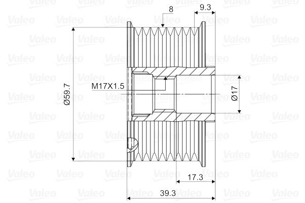 Generatorfreilauf VALEO NEW SPARE PART 588053