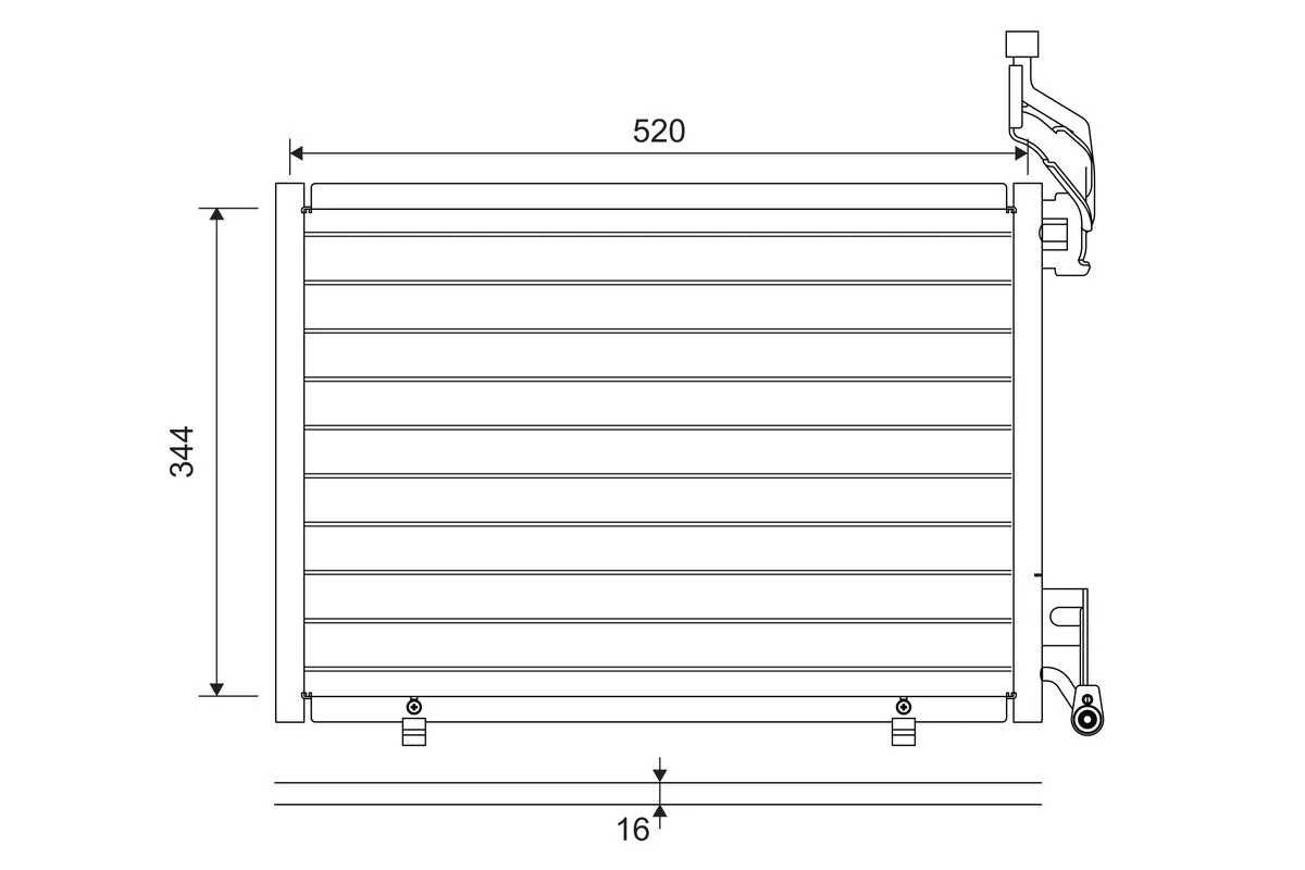 Condenser, air conditioning 814075