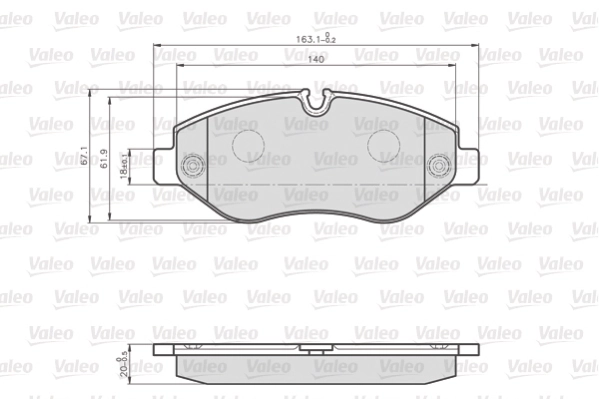 Brake Pad Set, disc brake OPTIPACK for LCV 872192