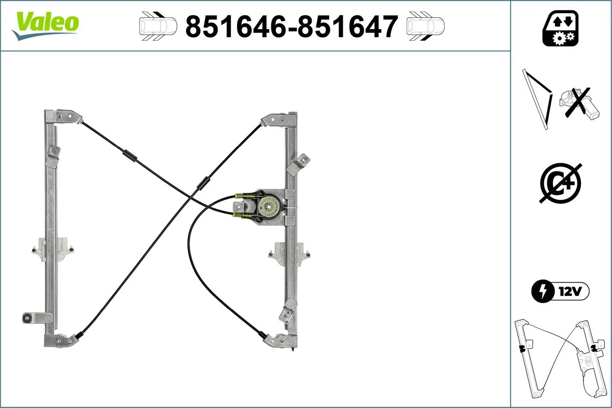 VALEO 851646 Window Regulator