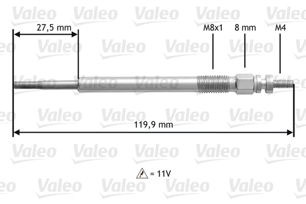 VALEO 345123 Glow Plug