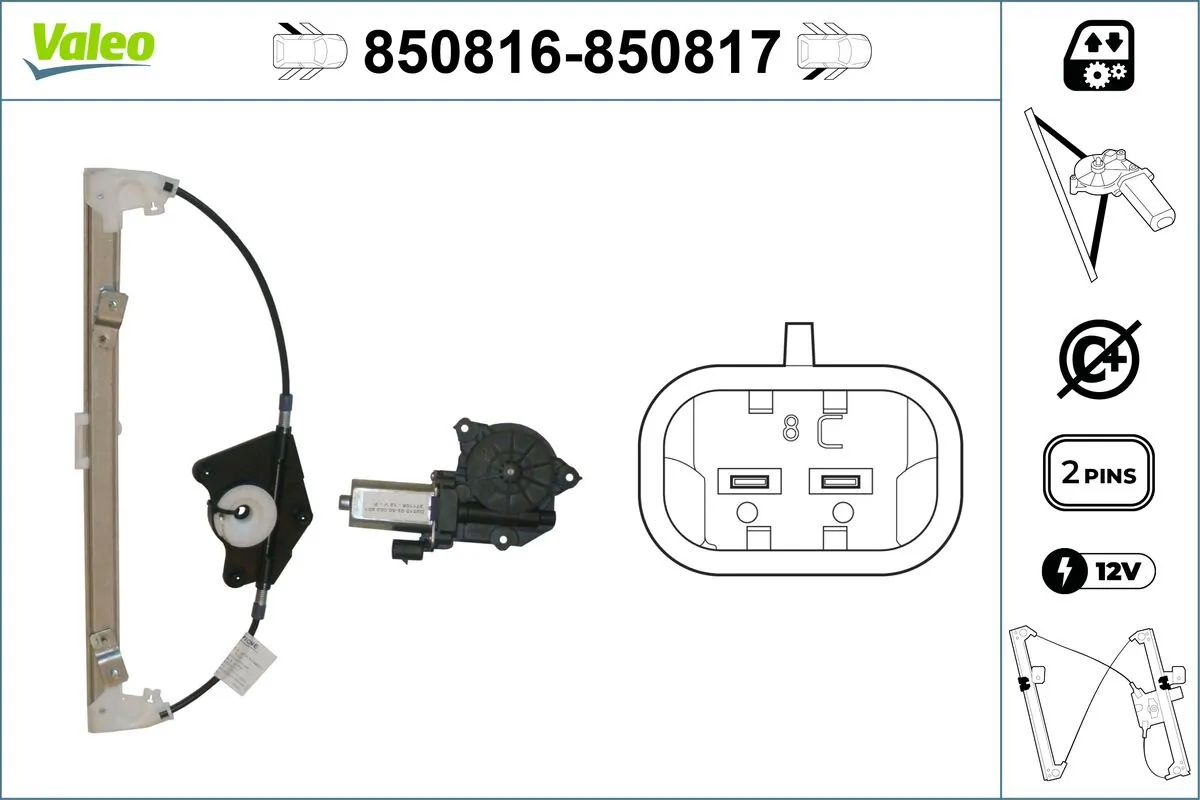 VALEO 850816 Window Regulator